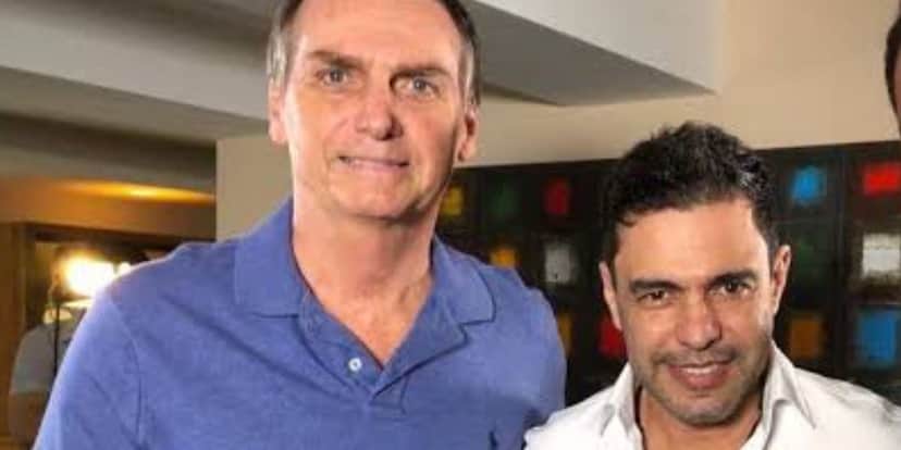 Zezé di Camargo e Bolsonaro (Reprodução/Internet) Zezé di Camargo e Bolsonaro (Reprodução/Internet)