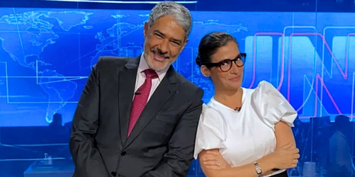 Renata Vasconcellos e William Bonner à frente do Jornal Nacional na Globo (Foto Reprodução/Internet) Renata Vasconcellos e William Bonner à frente do Jornal Nacional na Globo (Foto Reprodução/Internet)