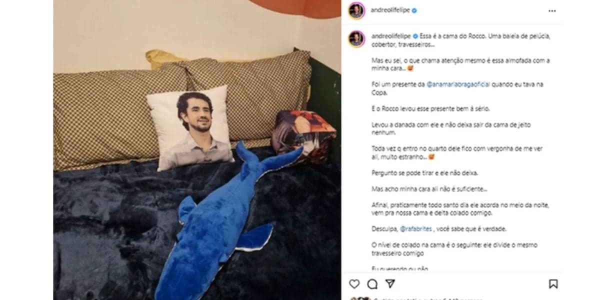 Felipe Andreoli mostra presente de Ana Maria (Foto: Reprodução / Instagram) Felipe Andreoli mostra presente de Ana Maria (Foto: Reprodução / Instagram)