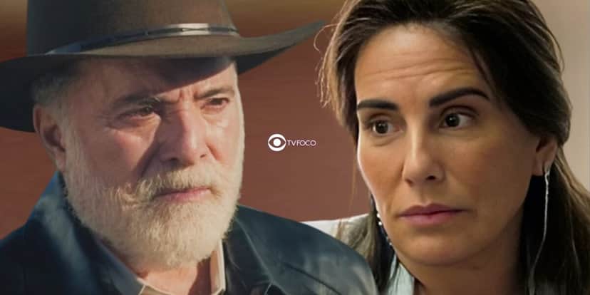 Antônio e Irene em Terra e Paixão (Foto: Reprodução / Globo / Montagem TV Foco) Antônio e Irene em Terra e Paixão (Foto: Reprodução / Globo / Montagem TV Foco)