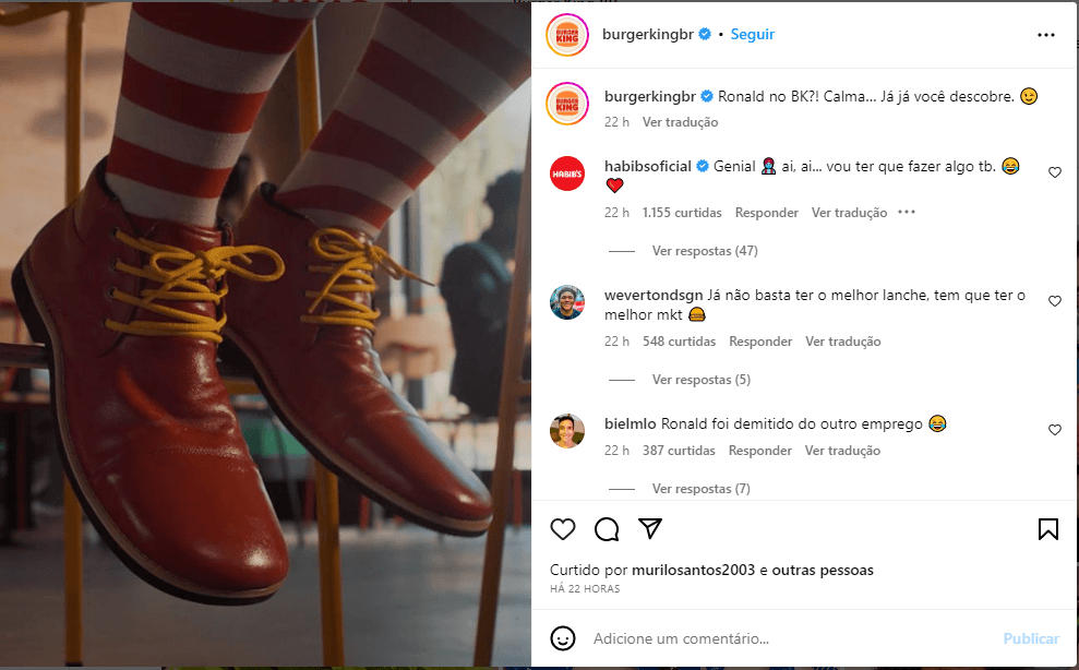 BK anuncia Ronald - Foto: Reprodução/Instagram BK anuncia Ronald - Foto: Reprodução/Instagram