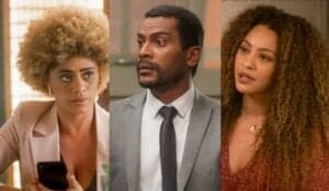 Valéria, Ben e Sol em cenas de Vai na Fé (Foto: Reprodução / Globo) Valéria, Ben e Sol em cenas de Vai na Fé (Foto: Reprodução / Globo)