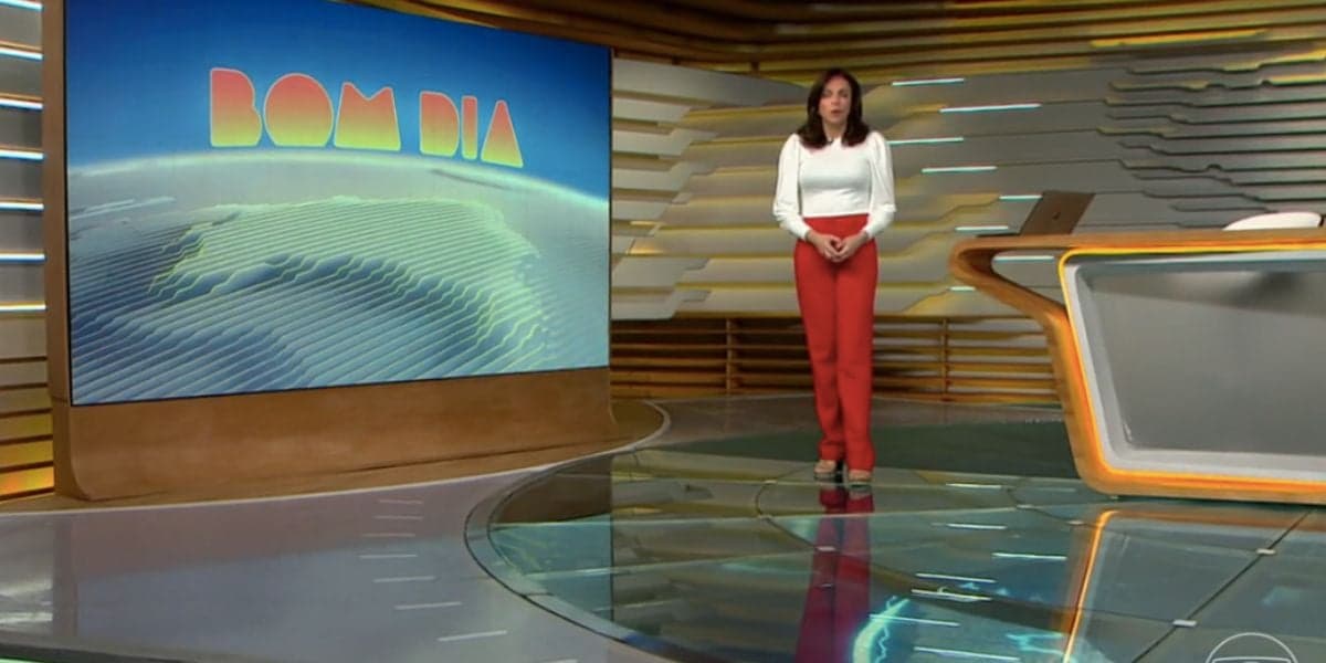 Ana Paula Araújo no comando do Bom Dia Brasil (Foto: Reprodução / Globo) Ana Paula Araújo no comando do Bom Dia Brasil (Foto: Reprodução / Globo)