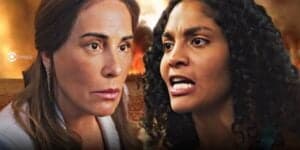 Irene e Aline em Terra e Paixão (Foto: Reprodução / Globo / Montagem TV Foco) Irene e Aline em Terra e Paixão (Foto: Reprodução / Globo / Montagem TV Foco)