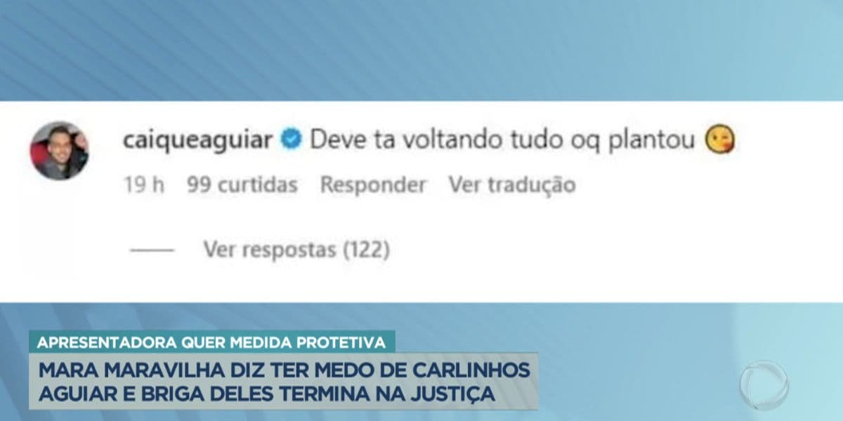 Comentário de Caique Aguiar (Foto: Balanço Geral / Record) Comentário de Caique Aguiar (Foto: Balanço Geral / Record)