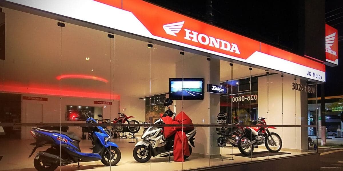 Loja da Honda - Foto: Internet Loja da Honda - Foto: Internet
