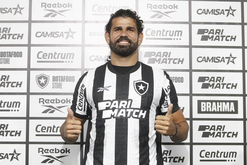 Diego Costa no Botafogo - Foto Internet Diego Costa no Botafogo - Foto Internet