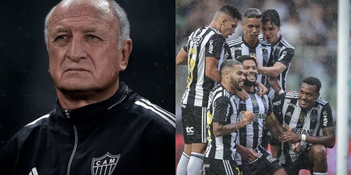 Felipão prepara Galo para próxima partida (Foto - Montagem TV Foco). Felipão prepara Galo para próxima partida (Foto - Montagem TV Foco).