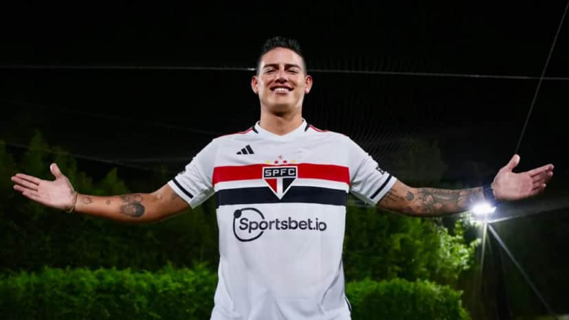 James Rodriguez - Foto Divulgação São Paulo James Rodriguez - Foto Divulgação São Paulo