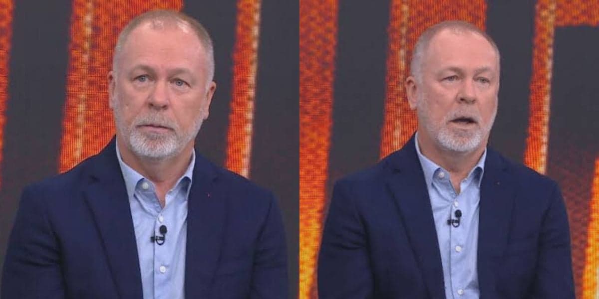 Mano Menezes explicando porque recusou proposta do Santos (Montagem TV Foco). Mano Menezes explicando porque recusou proposta do Santos (Montagem TV Foco).