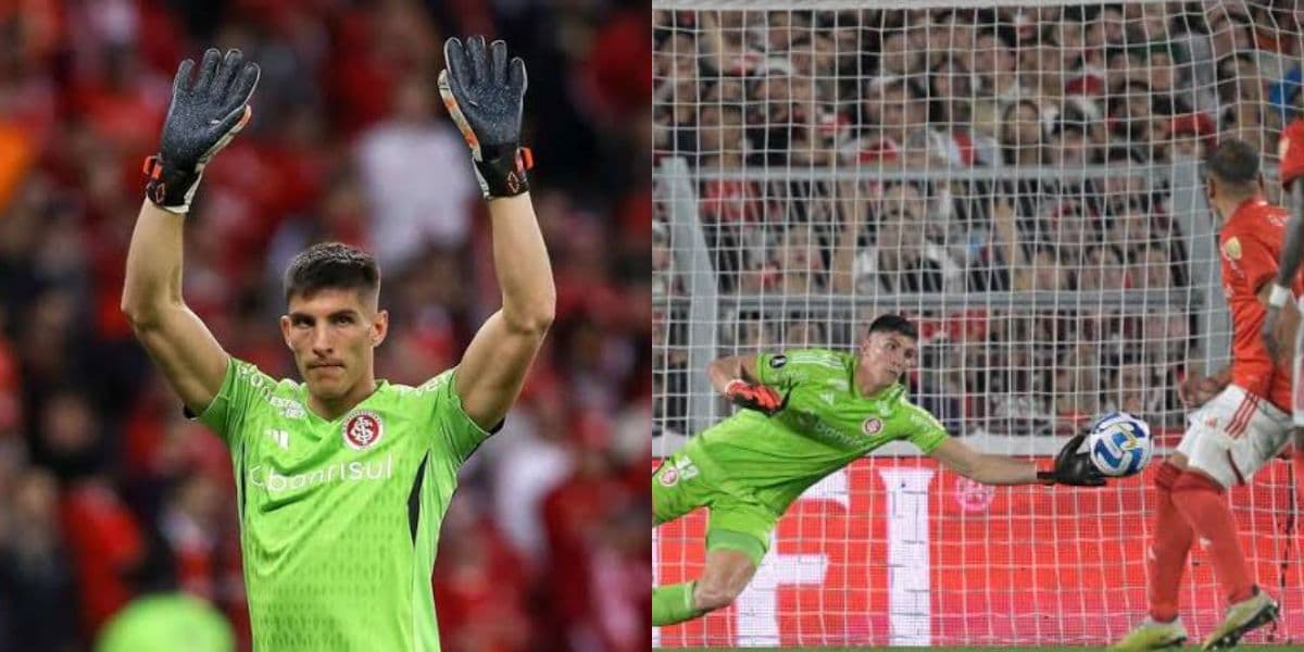 Sergio Rochet, goleiro do Internacional (Foto - Montagem TV Foco). Sergio Rochet, goleiro do Internacional (Foto - Montagem TV Foco).