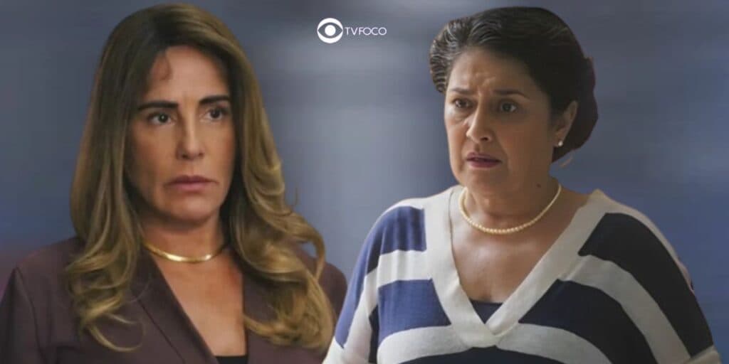 Irene e Angelina em Terra e Paixão (Foto: Reprodução / Globo / Montagem TV Foco) Irene e Angelina em Terra e Paixão (Foto: Reprodução / Globo / Montagem TV Foco)