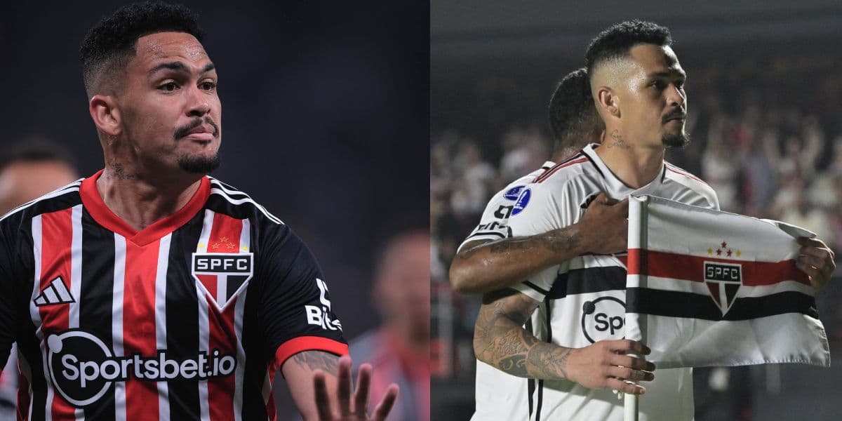 Luciano, camisa 10 do São Paulo (Montagem TV Foco). Luciano, camisa 10 do São Paulo (Montagem TV Foco).