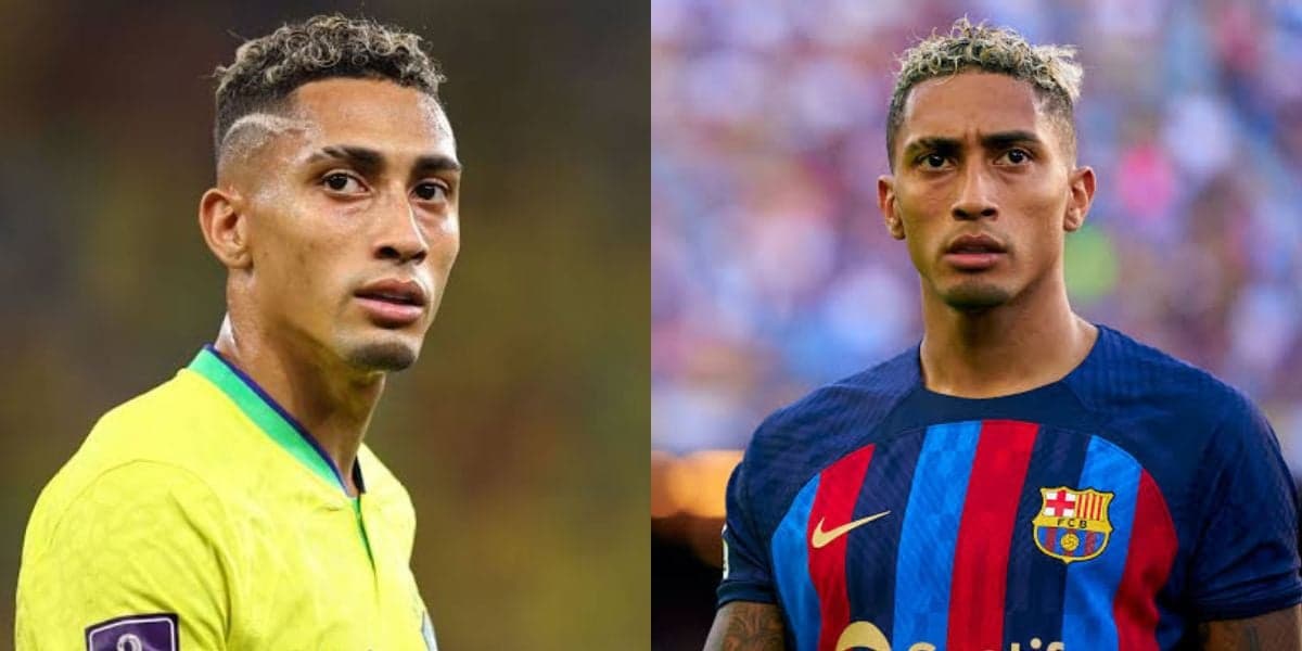 Raphinha, craque da seleção brasileira (Foto - Montagem TV Foco) Raphinha, craque da seleção brasileira (Foto - Montagem TV Foco)