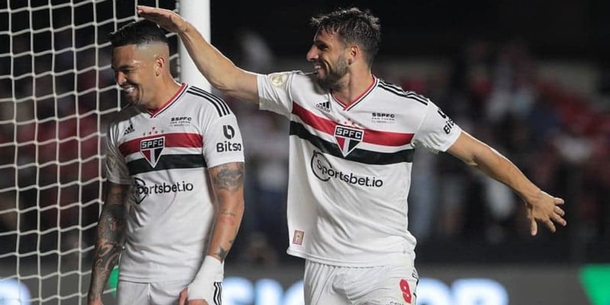 Calleri e Luciano formam dupla de sucesso no São Paulo de Dorival (Foto: Divulgação) Calleri e Luciano formam dupla de sucesso no São Paulo de Dorival (Foto: Divulgação)