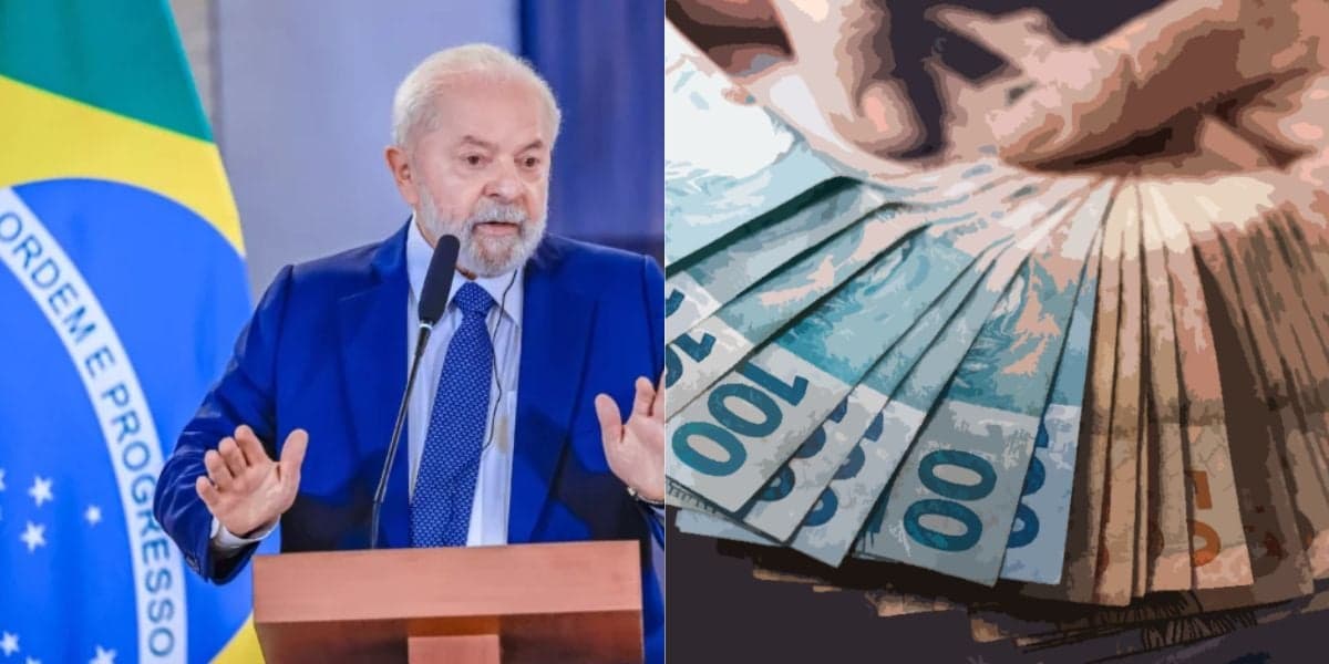 Presidente Lula / Pessoa com dinheiro na mão - Montagem TVFOCO Presidente Lula / Pessoa com dinheiro na mão - Montagem TVFOCO