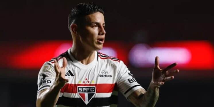 Adeus de James Rodríguez é anunciado no SP e 2 clubes se digladiam pelo meia - Foto: Internet Adeus de James Rodríguez é anunciado no SP e 2 clubes se digladiam pelo meia - Foto: Internet