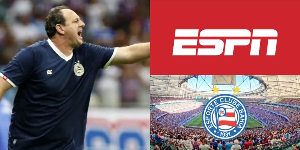 "Não conseguiu": Jornalista paralisa ESPN às pressas com situação delicada de Rogério Ceni no Bahia