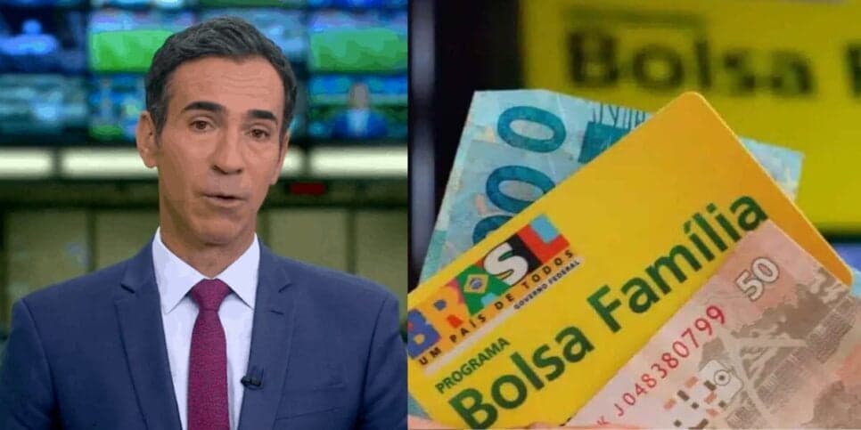 “Hoje”: A paralisação de Tralli na Globo, com notícia vital que atinge em cheio beneficiários do Bolsa Família