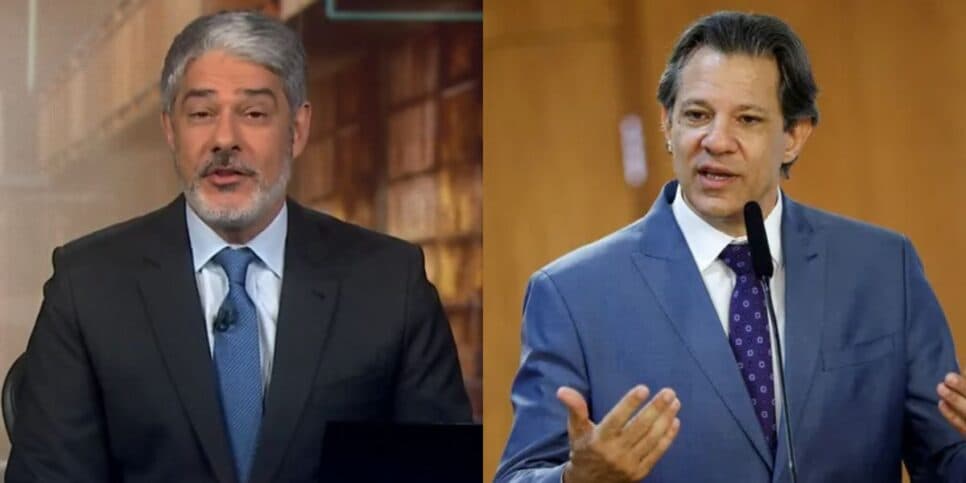 "Vai terminar": Bonner para JN às pressas com anúncio de Haddad que atinge em cheio o salário mínimo no Brasil