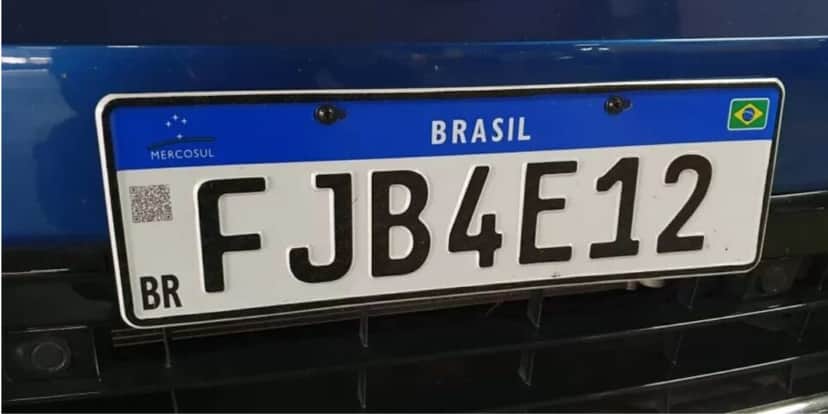 Placa Mercosul chegou em 2018 (Reprodução: Internet) Placa Mercosul chegou em 2018 (Reprodução: Internet)