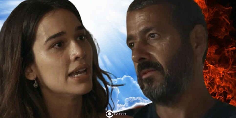 Mariana e José Inocêncio em Renascer (Foto: Reprodução / Globo / Montagem TV Foco) Mariana e José Inocêncio em Renascer (Foto: Reprodução / Globo / Montagem TV Foco)