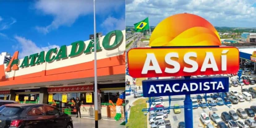 Atacadão e Assaí - Foto Reprodução Internet Atacadão e Assaí - Foto Reprodução Internet