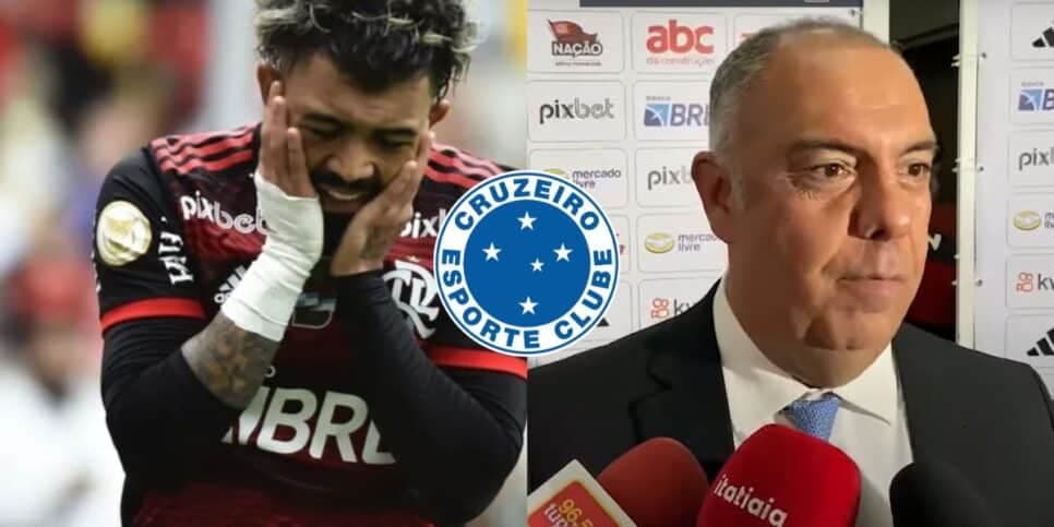 "Saída": Braz empurra Gabigol pra fora e venda por 30 milhões ao Cruzeiro cai no colo de Landim no 2º semestre