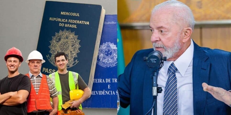 Lula - Trabalhador CLT -salário mínimo (Foto: Reprodução, Montagem - TV Foco) Lula - Trabalhador CLT -salário mínimo (Foto: Reprodução, Montagem - TV Foco)