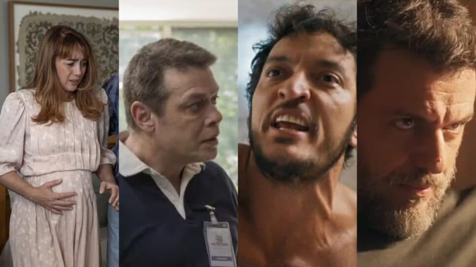 Matança em Mania de Você: Cecília, Alfredo, Guga e Molina já foram pra debaixo da terra (Fotos: Reprodução/ TV Globo/ Montagem TV Foco) Matança em Mania de Você: Cecília, Alfredo, Guga e Molina já foram pra debaixo da terra (Fotos: Reprodução/ TV Globo/ Montagem TV Foco)