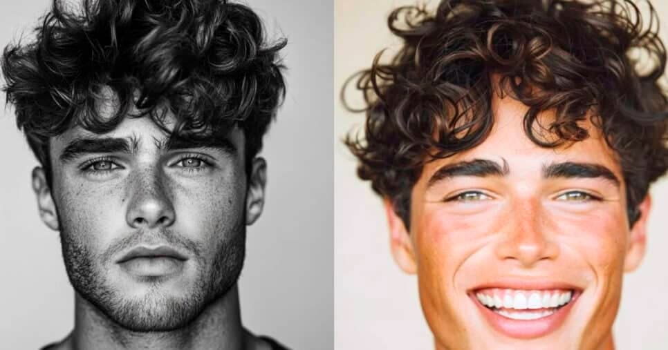 Corte de cabelo Curly Angular Fringe (Foto: Reprodução) Corte de cabelo Curly Angular Fringe (Foto: Reprodução)
