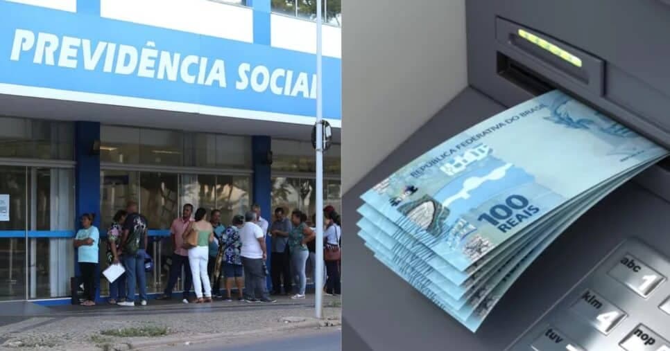 INSS / Cédulas de 100 reais - Montagem: TVFOCO INSS / Cédulas de 100 reais - Montagem: TVFOCO