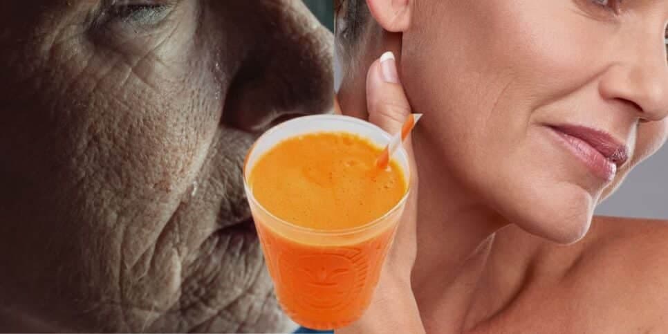 Dê adeus as rugas com esse suco de 6 ingredientes naturais (Reprodução: Montagem TV Foco) Dê adeus as rugas com esse suco de 6 ingredientes naturais (Reprodução: Montagem TV Foco)