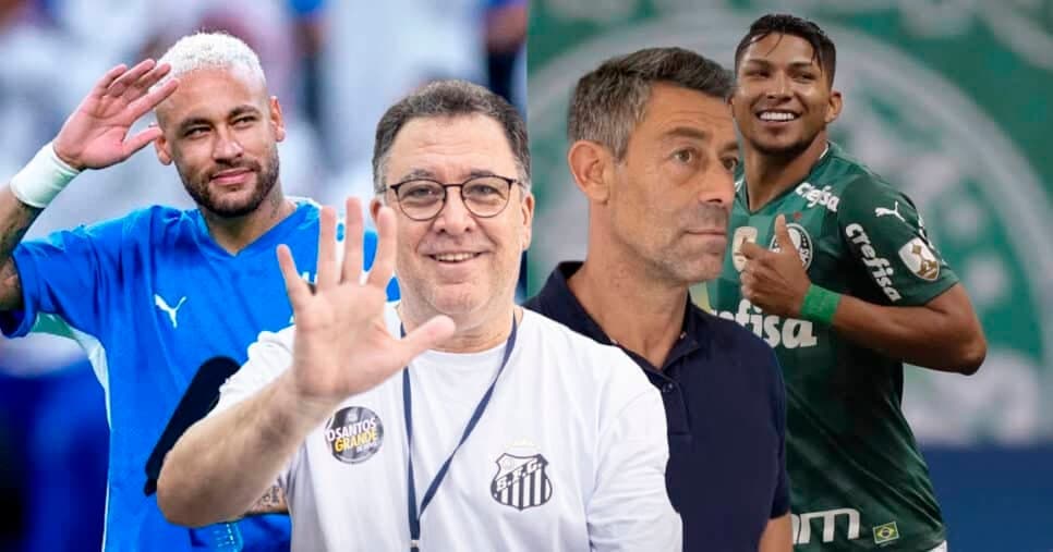 Desfecho de contratação de Neymar e Rony chegando: Teixeira crava 2 viradas a Pedro Caixinha no Santos