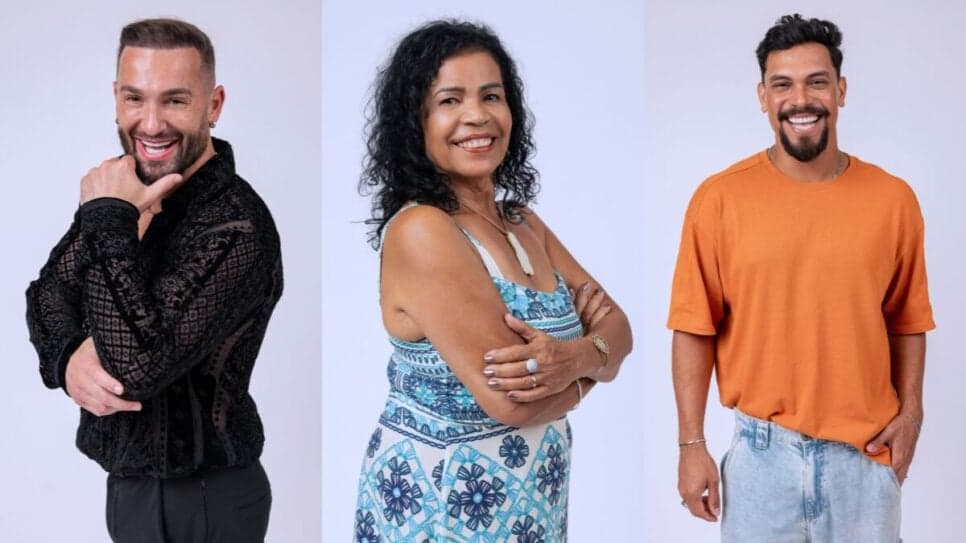 Enquete BBB25: Diego, Vilma e Vinícius estão no paredão; vote em quem você quer que saia