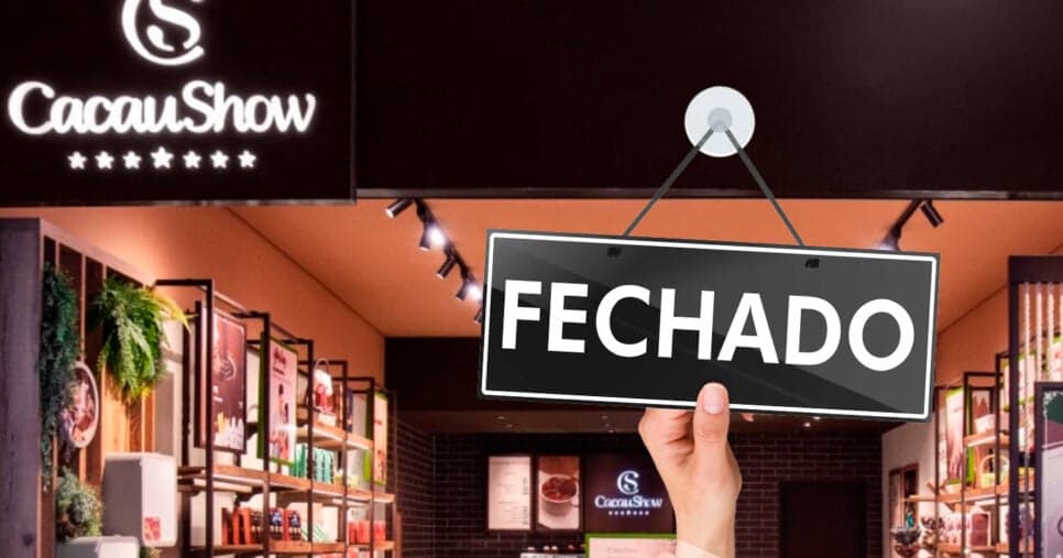 Portas fechadas e chocolates apreendidos: O ADEUS de unidade da Cacau Show em SP e comunicado oficial