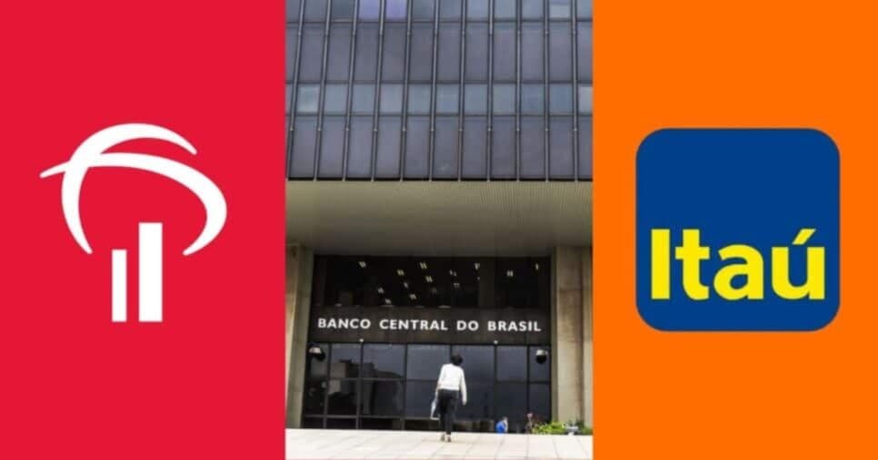 Banco Central emite comunicado de saque às pressas em poupanças Bradesco, Itaú e mais - Foto: Montagem Banco Central emite comunicado de saque às pressas em poupanças Bradesco, Itaú e mais - Foto: Montagem