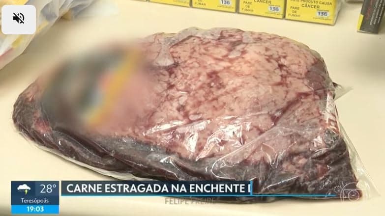 De acordo com as investigações a carne era maquiada (Foto: Reprodução/Globo) De acordo com as investigações a carne era maquiada (Foto: Reprodução/Globo)