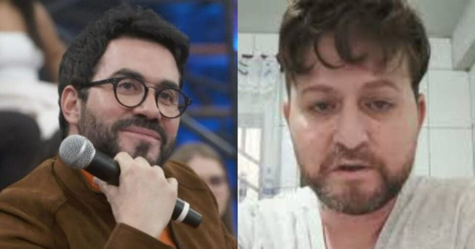 Rapaz expõe padre Fábio de Melo e diz estar vivendo um inferno (Foto: Reprodução/Montagem TV Foco) Rapaz expõe padre Fábio de Melo e diz estar vivendo um inferno (Foto: Reprodução/Montagem TV Foco)