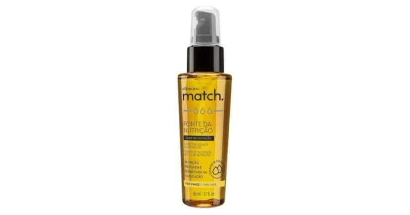 Óleo Capilar Match Fonte da Nutrição Fios Finos, 50ml - Foto: Internet Óleo Capilar Match Fonte da Nutrição Fios Finos, 50ml - Foto: Internet
