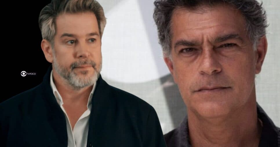Ferette e Rogério em Três Graças (Foto: Reprodução / Globo / Montagem TV Foco) Ferette e Rogério em Três Graças (Foto: Reprodução / Globo / Montagem TV Foco)