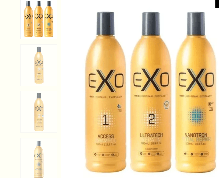 KIT ALISAMENTO EXOPLASTIA SHAMPOO ACCESS, ULTRATECH KERATIN & TOTAL REPAIR 500ML - EXO - Foto: Internet KIT ALISAMENTO EXOPLASTIA SHAMPOO ACCESS, ULTRATECH KERATIN & TOTAL REPAIR 500ML - EXO - Foto: Internet