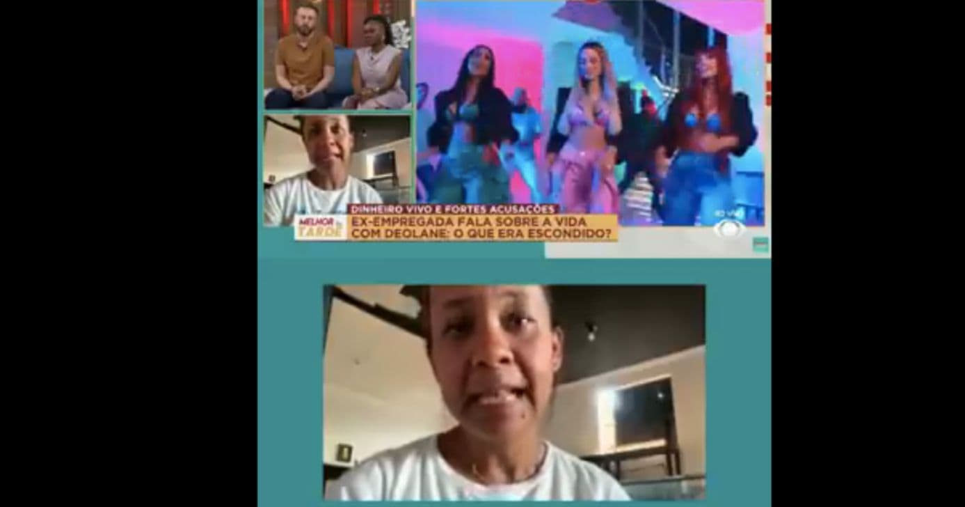 Denise Rosana Bastos, ex-diarista de Deolane Bezerra (Foto: Reprodução / Band) Denise Rosana Bastos, ex-diarista de Deolane Bezerra (Foto: Reprodução / Band)