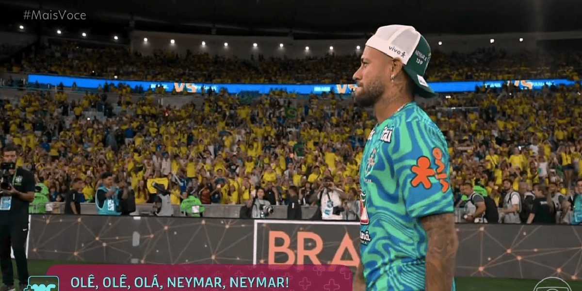 Neymar na seleção brasileira (Foto: Reprodução/ Globo/ Mais Você) Neymar na seleção brasileira (Foto: Reprodução/ Globo/ Mais Você)