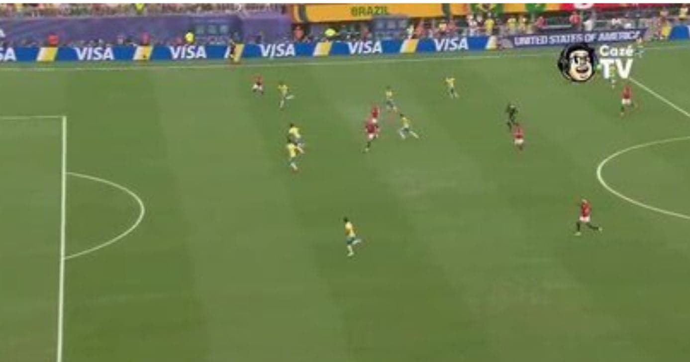 Jogo do Brasil e Noruega (Foto: Reprodução / CazéTV) Jogo do Brasil e Noruega (Foto: Reprodução / CazéTV)